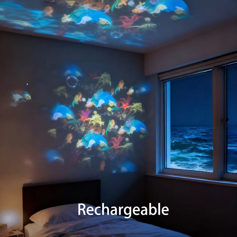 🥳2026 HOT SALE🥳💞50K+ SOLD!💥👵🌈 Dynamic Rotating LED Light Projector – Calm & relaxation for your home. Gentle moving lights ease restless nights. Perfect for bedroom or living room. 🌙✨
